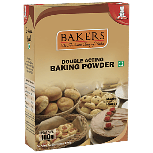 Bakers Double Acting Baking Powder 100g